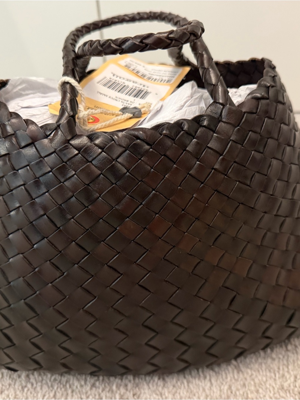 Dragon Diffusion Woven Tote Bag - Dark Brown - Picture 6 of 10